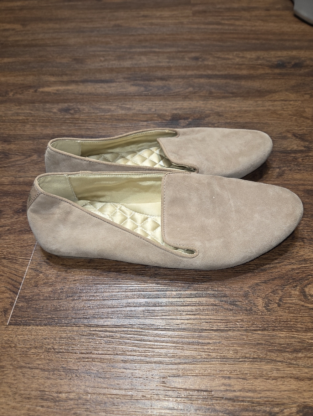 Birdies Beige The Starling Suede Leather Flats Shoes 9